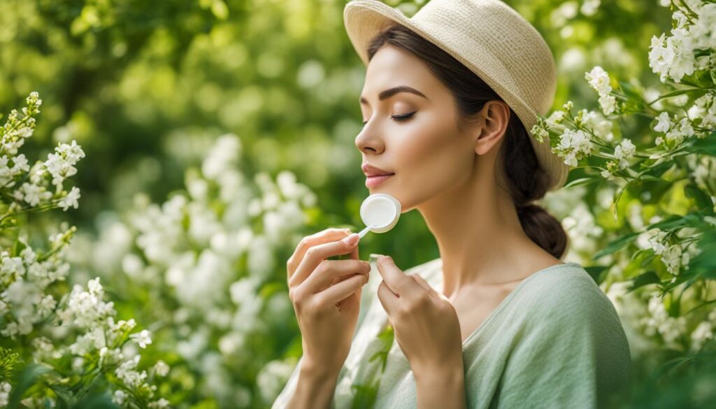 Leichte Feuchtigkeitscreme und beruhigende Hautpflege für den Frühling