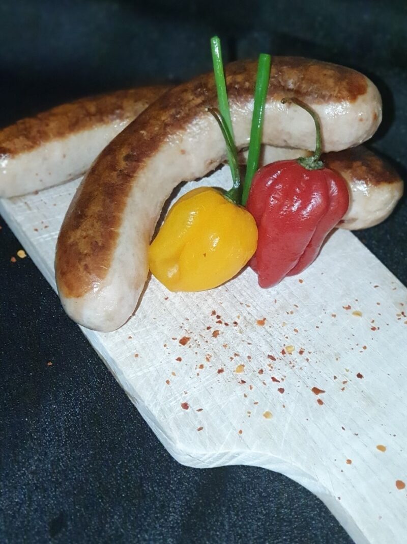 Chili-Bratwurst (Schwein)