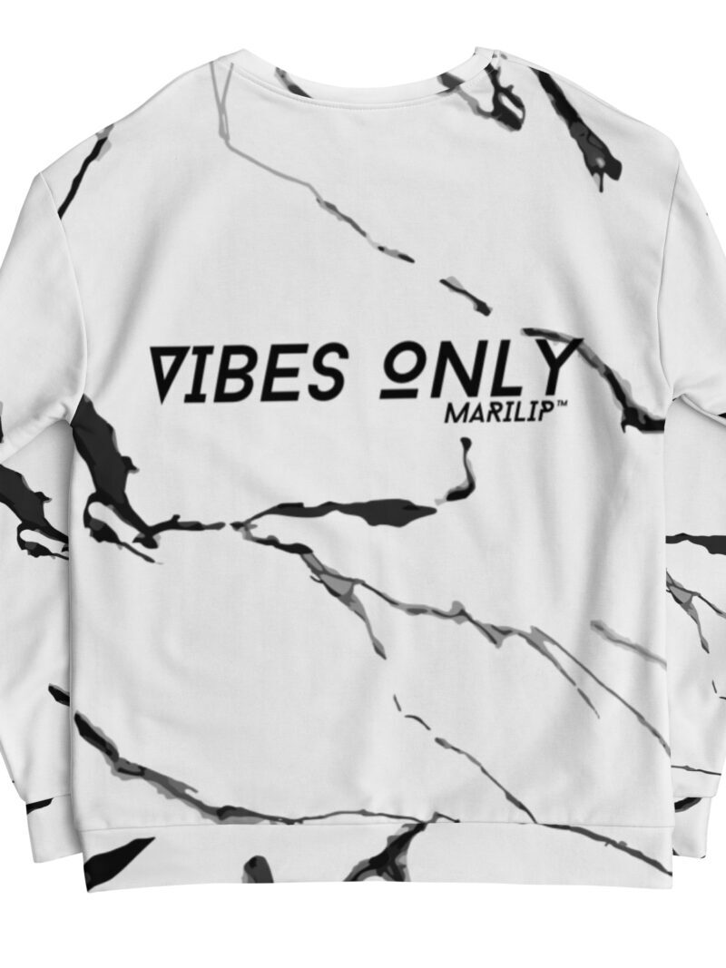 MARILIP Vibes Only WhiteMarble Sweatshirt