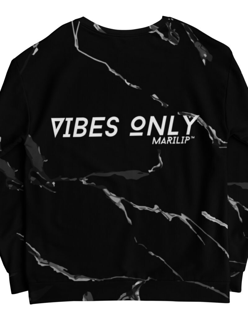 MARILIP Vibes Only BlackMarble Sweatshirt