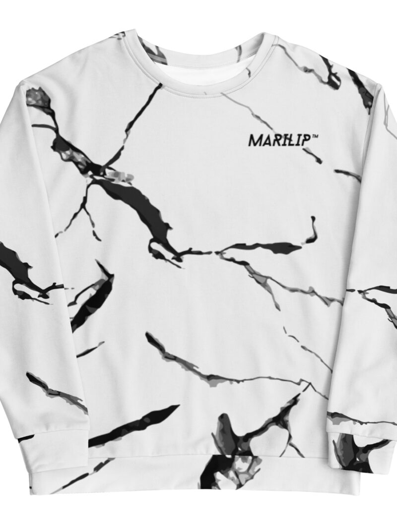 MARILIP Vibes Only WhiteMarble Sweatshirt