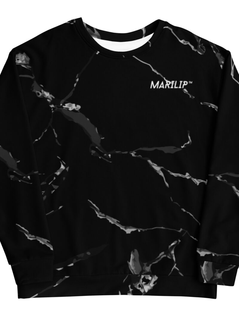 MARILIP Vibes Only BlackMarble Sweatshirt