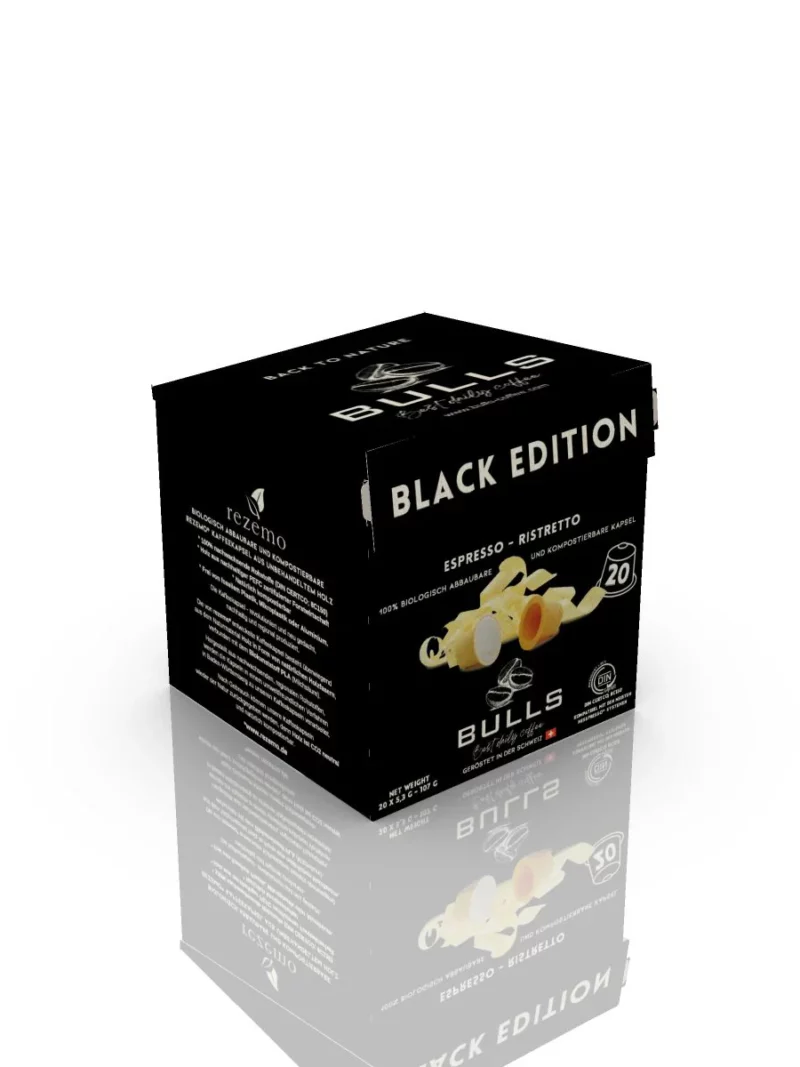 BULLS Black Edition – Holzkapseln